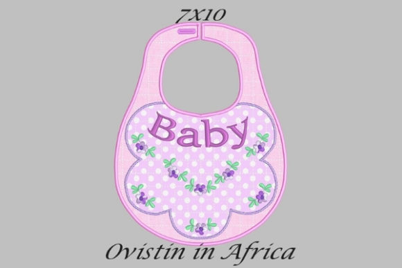 Baby Floral Adorable Baby Bib Small