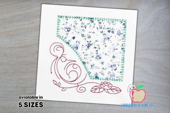 Decorative Floral Art with Frame