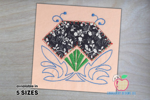 Floral Frame Applique