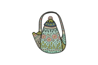 Floral TeaPot Embroidery Design Review