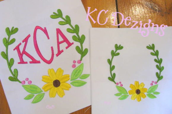 Flower Monogram Frame: A Seasonal Embroidery Staple
