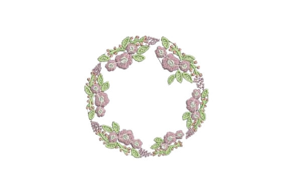 Flower Wreath: A Craft Fair-Ready Embroidery Design