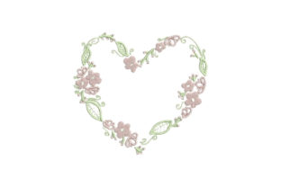 Heartshaped Pink Flower Wreath