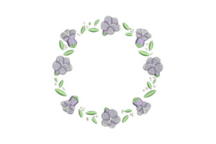 Jacaranda Frame: A Thoughtful Floral Wreath for Personalized Gifts