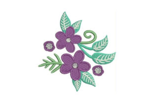Purple Flower Embellishment