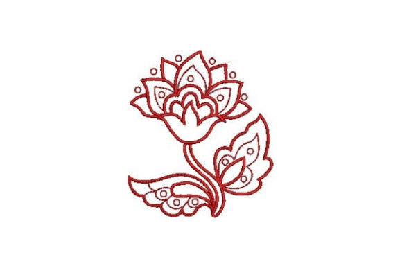 Redwork Flower Design Review