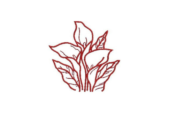 Redwork Flowers Lilies: A Thoughtful Embroidery Choice for Personalized Gifts